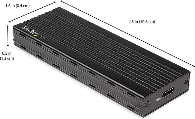 Alt view image 5 of 5 - Pro-trade.com USB-C 10Gbps to M.2 NVMe SSD Enclosure - Portable External M.2 NGFF PCIe Aluminum Case - 1GB/s Read/Write - Supports 2230, 2242, 2260, 2280 - TB3 Compatible - Mac & PC (M2E1BMU31C)
