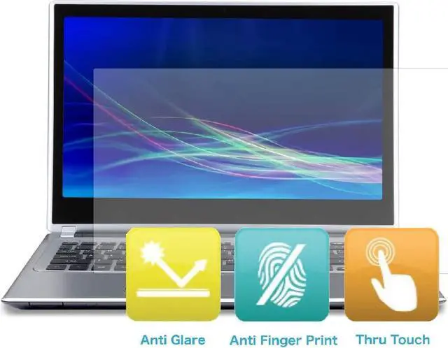Main image of Anti-Glare and Anti Finger Print Screen Protector (3 Pack) for 13.3 Inches Laptop