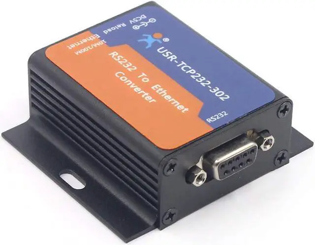 Alt view image 2 of 7 - Serial RS232 to Ethernet TCP IP Server Module Ethernet Converter Support DHCP/DNS, 200 Upgraded Built-in webage USR-TCP232-302