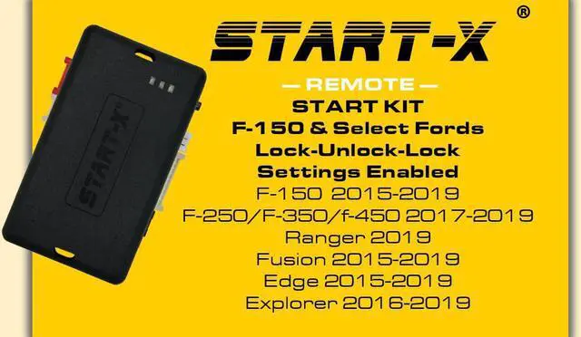 Alt view image 2 of 4 - Remote Start Kit Compatible with F-150 15-19, F-250 17-19, Ranger 19, Settings Enabled in The Dash