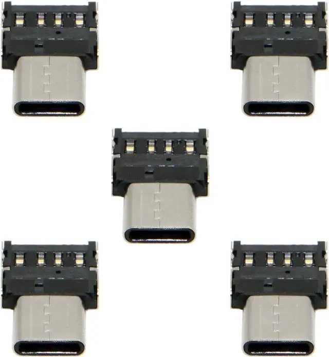 Main image of 5pcs Ultra Mini Type-C USB-C to USB 2.0 OTG Adapter for Cell Phone Tablet & USB Cable & Flash Disk