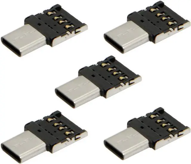 Alt view image 3 of 7 - 5pcs Ultra Mini Type-C USB-C to USB 2.0 OTG Adapter for Cell Phone Tablet & USB Cable & Flash Disk