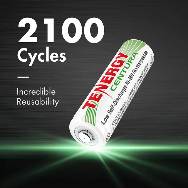 Alt view image 4 of 6 - Tenergy Centura AAA NIMH Rechargeable Battery, 800mAh Low Self-Discharge Triple A Battery, 12 Pack