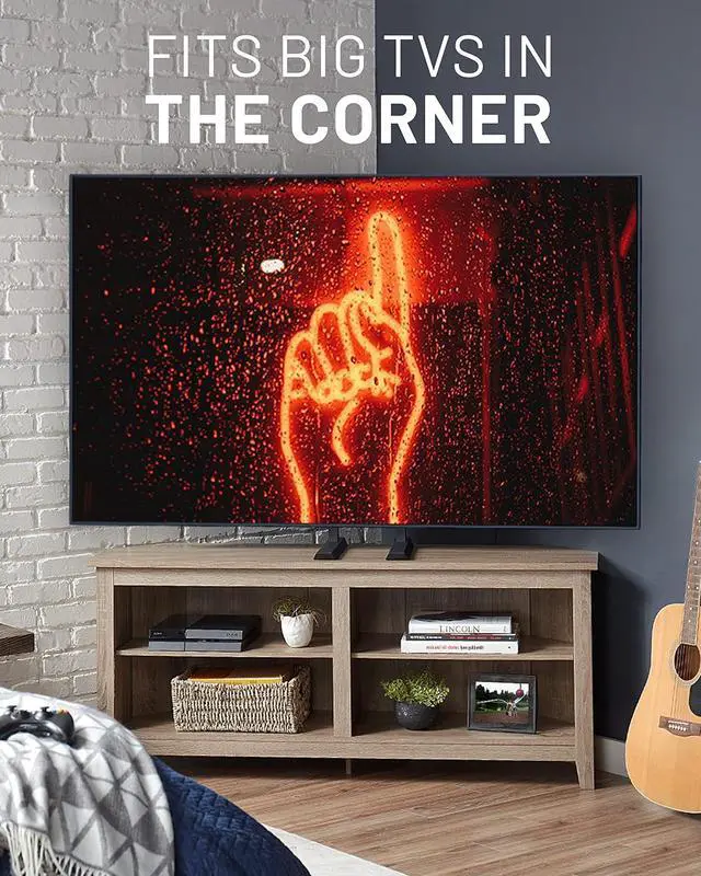 Alt view image 3 of 7 - Universal Large Stand - Height Adjustable Base for TVs Up to 77" - Wobble-Free Replacement Stand Works w/Any TV Including Vizio, TCL, Samsung & More - Flat Design Compatible w/Soundbars