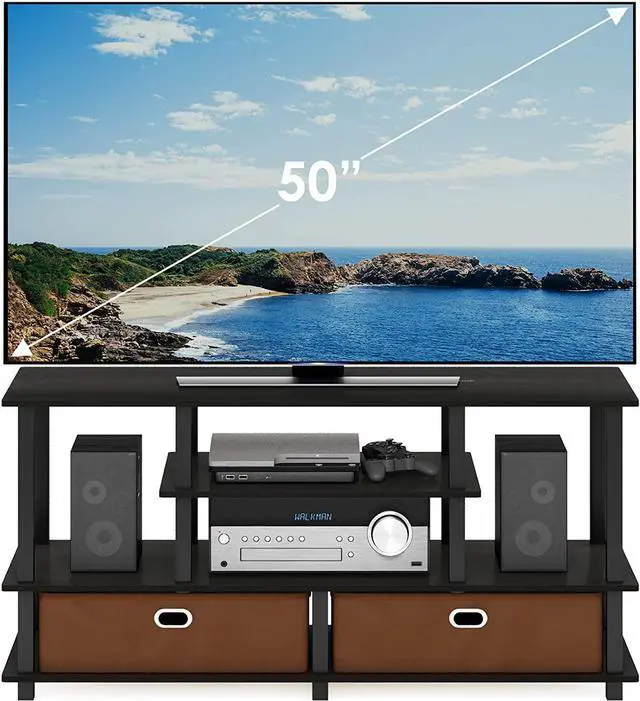 Alt view image 4 of 7 - Furinno JAYA TV Stand for up to 50-Inch TV, 55 Inch