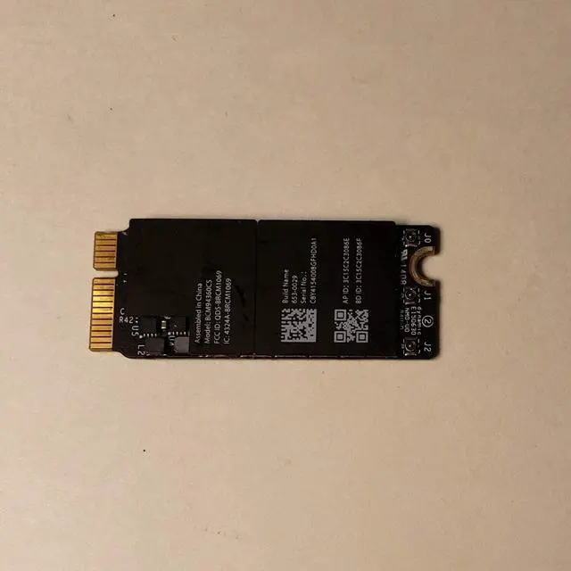 Alt view image 3 of 4 - Broadcom Bcm94360cs Bcm94360csax Bcm4360 Bluetooth Bt Wireless Wifi Card Module for Apple Laptop A1398 A1502 653-0029 802.11ac
