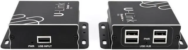 Alt view image 3 of 5 - U-Link Ul10, USB 2.0 Over Single CAT5E/6 Extender, 200 ft, 480 Mbps, 4 Port - V2.0