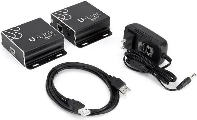 Alt view image 5 of 5 - U-Link Ul10, USB 2.0 Over Single CAT5E/6 Extender, 200 ft, 480 Mbps, 4 Port - V2.0