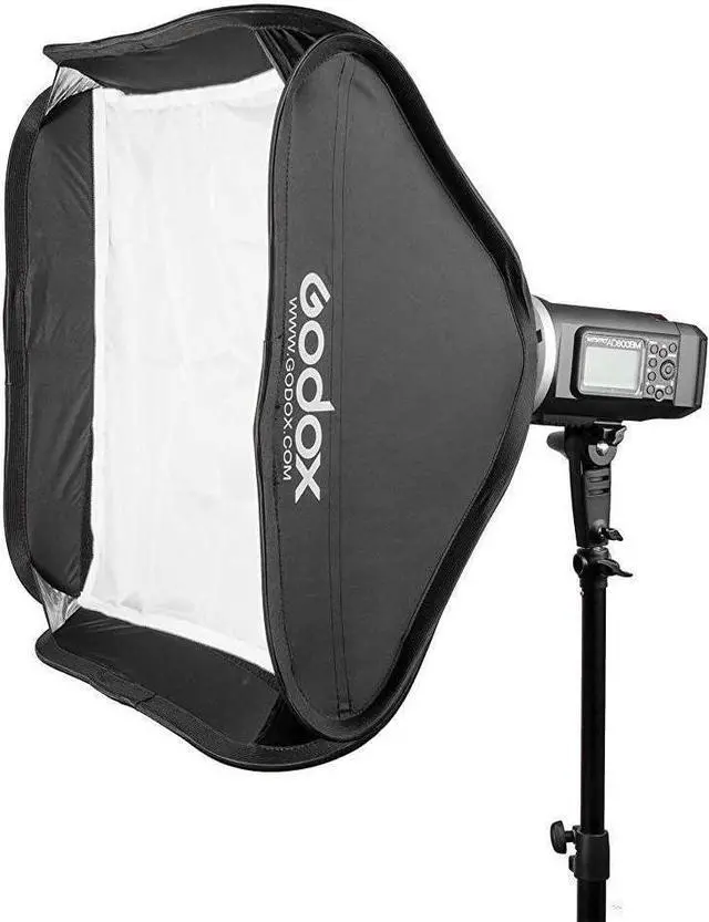 Alt view image 6 of 7 - Godox 32x32 inches / 80x80cm Portable Foldable Studio Flash Softbox Diffuser kit with Bowens Mount Speedring and Carrying Case for Portraits,Product Photography and Video Shooting with USB LED