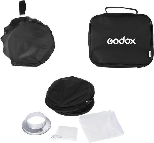 Alt view image 5 of 7 - Godox 32x32 inches / 80x80cm Portable Foldable Studio Flash Softbox Diffuser kit with Bowens Mount Speedring and Carrying Case for Portraits,Product Photography and Video Shooting with USB LED
