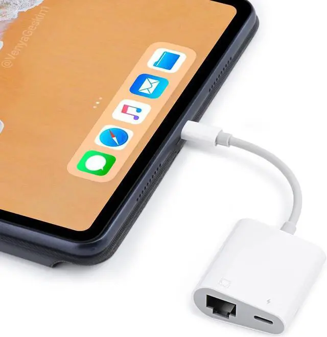 Alt view image 6 of 7 - RJ45 Ethernet Adapter for lPhone[Compatible with Apple MFi Certified],10/100Mbps,Support iOS 15, Ethernet Adapter with Charge Port