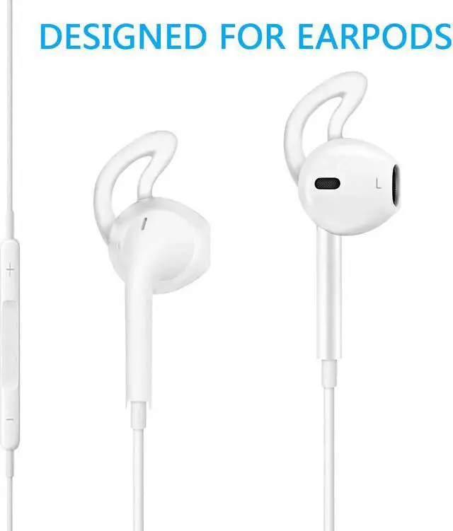 Alt view image 2 of 7 - Earpods Covers Anti-Slip Silicone Soft Sport Earbud Tips for iPhone 6S/6 Plus/5S/5C/5 Earbuds Comfortable 4 Pairs Clear