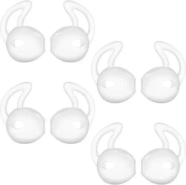 Main image of Earpods Covers Anti-Slip Silicone Soft Sport Earbud Tips for iPhone 6S/6 Plus/5S/5C/5 Earbuds Comfortable 4 Pairs Clear