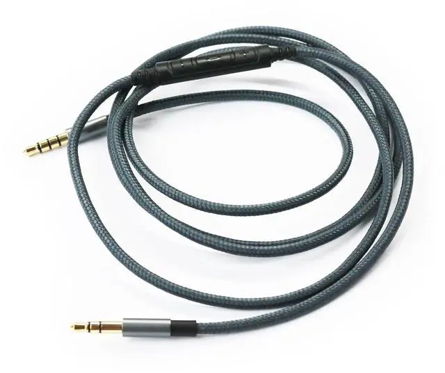 Alt view image 3 of 6 - 3.5mm to 3.5mm Male Audio Cable Compatible with Skullcandy Hesh Hesh 2 Hesh3 Crusher Grind Headphones Remote Volume Control Mic Compatible with  Galaxy Android Phone