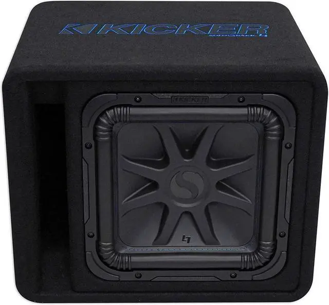 Alt view image 20 of 20 - Kicker 12" 1500W Single Loaded Solo-Baric L7S 2 Ohm Subwoofer Enclosure