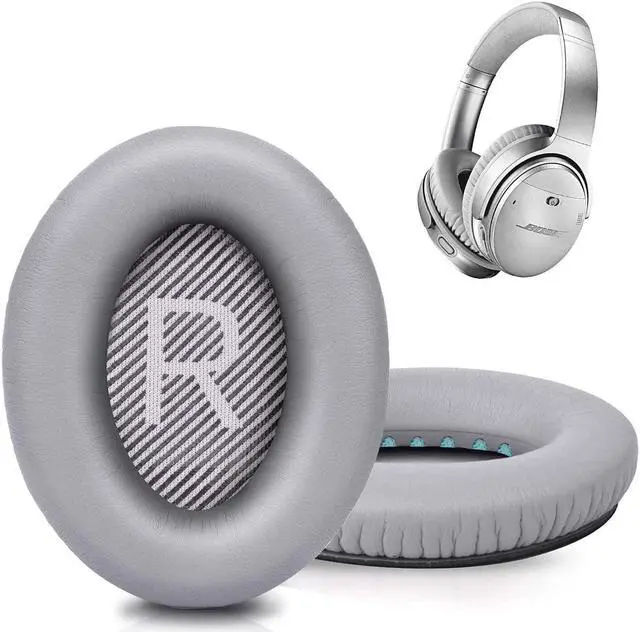 Main image of Premium Replacement Ear Pads for  QC35 & QC35ii Headphones Made by - Comfortable Adaptive Memory Foam and Extra Durable - Fits QuietComfort 35 & 35ii / SoundLink 1&2 AEOver-Ear (Silver)