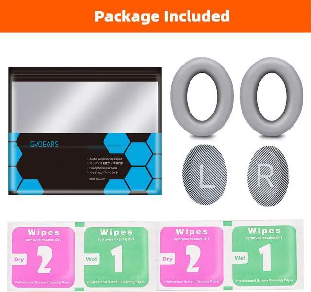 Alt view image 6 of 6 - Premium Replacement Ear Pads for  QC35 & QC35ii Headphones Made by - Comfortable Adaptive Memory Foam and Extra Durable - Fits QuietComfort 35 & 35ii / SoundLink 1&2 AEOver-Ear (Silver)