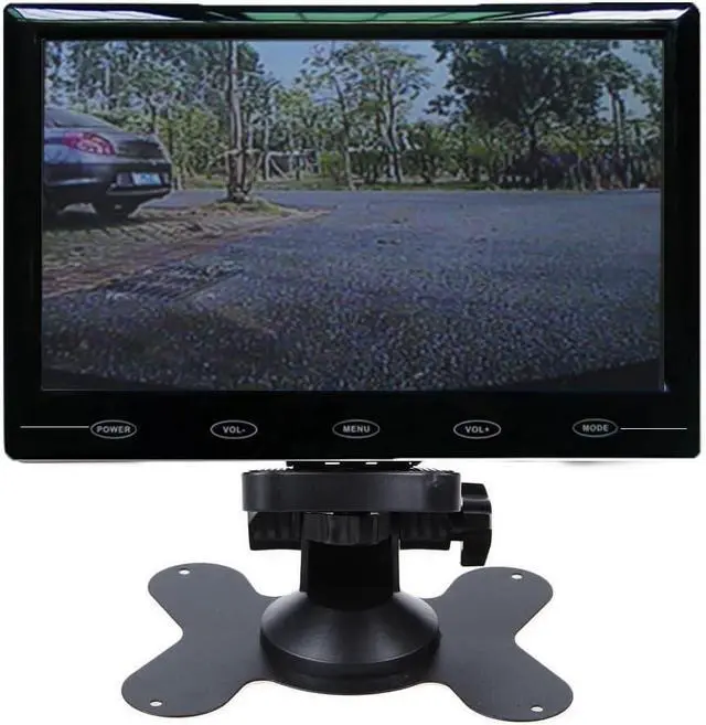 Alt view image 5 of 5 - ® 9 Inch Ultra Thin 16:9 HD 1024x600 TFT LCD Color Car Rear View Monitor 2 Video Input DVD VCD Headrest Vehicle Monitor Support Audio + Video + HDMI + VGA