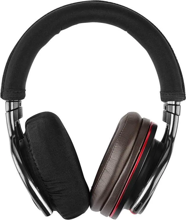 Alt view image 5 of 7 - Geekria 2 Pairs Flex Fabric Headphones Ear Covers Washable & Stretchable Sanitary Earcup Protectors for Over-Ear Headset Ear Pads Sweat Cover for Gym Gaming (Size M/Black)