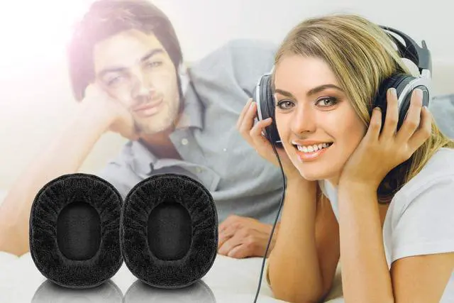 Alt view image 2 of 7 - Replacement Ear Pads Compatible with ATH-M50x M50 M40 Arctis 7 Arctis Pro ATH-WS1100iS HD280 Pro SRH 440 MDR-7506 V6 Headphone Memory Foam Earpads (Black Velvet)