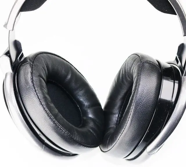 Alt view image 3 of 5 - Sheepskin Ear Pads Compatible with Sennheiser HD650 HD600 HD580 HD660S HD660S2 HD58X HD6XX Headphone Genuine Leather Replacement Memory Foam Earpads Cushions