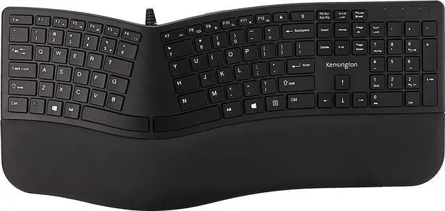 Alt view image 3 of 7 - Kensington Ergonomic Keyboard & Perixx Vertical Ergo Mouse Bundle - Black Wired Keyboard (K75400US) & 800/1200/1600 DPI Right Handed Wireless Mouse