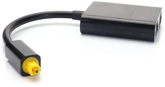 Alt view image 7 of 7 - AV Adapter Cable Splitter 1 in 2 Out Toslink Digital Audio Splitter Fiber Splitter