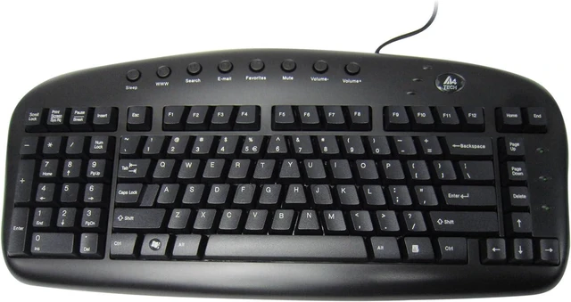 Alt view image 2 of 3 - LEFT HANDED KEYBOARD WIRED USB