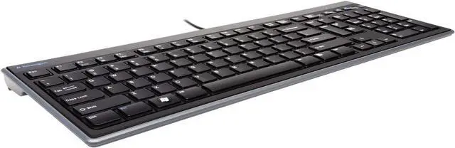 Alt view image 2 of 7 - Kensington Slim Type Wired Keyboard (K72357USA) and Mouse-in-a-Box Wired USB Mouse (K72356US) Bundle, Black