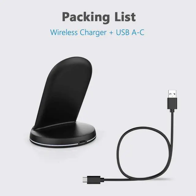Alt view image 6 of 6 - Yootech Wireless Charger 10W Max Wireless Charging Stand Compatible with iPhone 16/16 Plus/16 Pro Max/15/14/14 Plus/14 Pro Max/13/SE 2022/12/11/X/8 Galaxy S22/S21/S20/S10(No AC Adapter)
