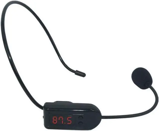 Main image of Wireless FM Condenser Microphone Headset, Hands-Free with Rechargeable Battery, Megaphone Mic for Voice Amplifier, Church, Tour Guide Salesman Teachers Conference Road Trips and