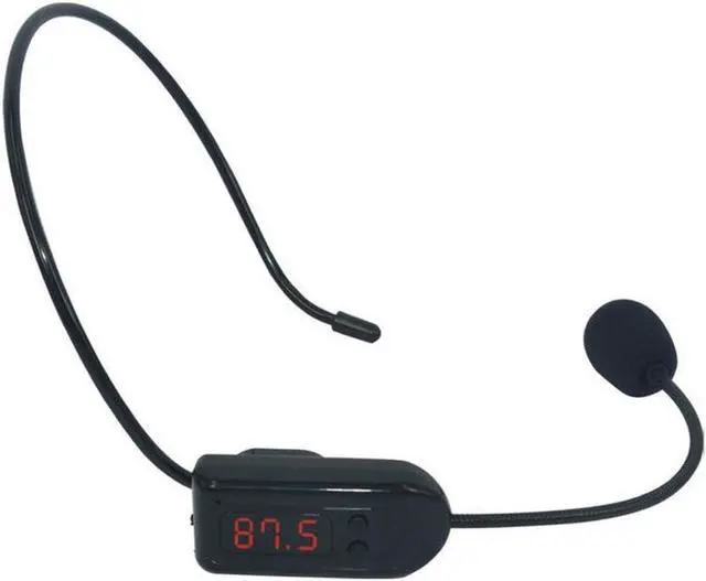 Alt view image 7 of 7 - Wireless FM Condenser Microphone Headset, Hands-Free with Rechargeable Battery, Megaphone Mic for Voice Amplifier, Church, Tour Guide Salesman Teachers Conference Road Trips and