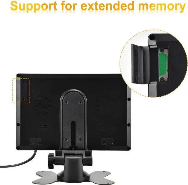 Alt view image 3 of 7 - AHD Dual Backup Camera with 7'' 1080P DVR Monitor, Front and Rear View Camera Waterproof Night Vision Reversing Camera for Truck Pick Up RV Camper Bus 12V-36V