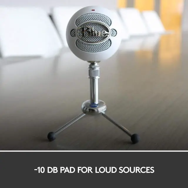 Alt view image 3 of 7 - For Creators Blue Snowball iCE USB Microphone for Gaming, Streaming, Podcasting, Twitch, YouTube, Discord, Recording for PC and Mac, Plug & Play-Black