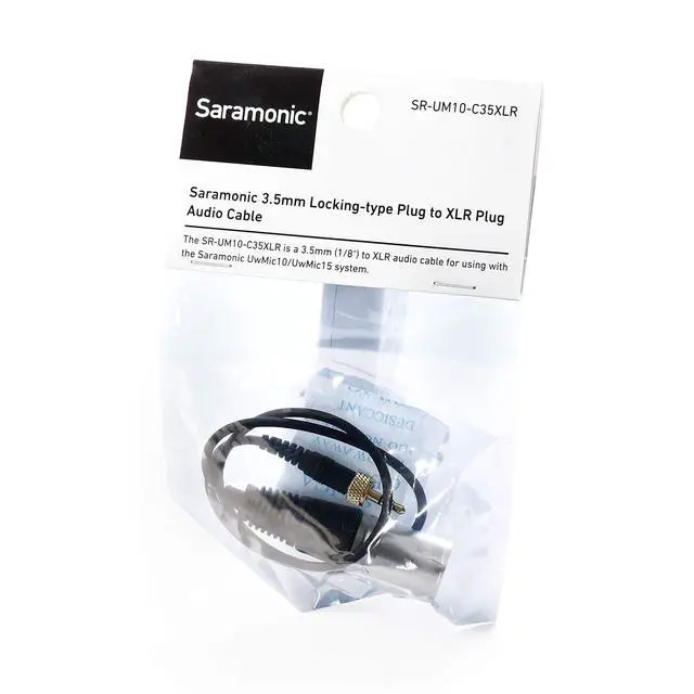 Alt view image 3 of 3 - SR-UM10-C35XLR | Replacement Locking 3.5mm TRS to XLR Male Output Cable and Other Wireless Receivers