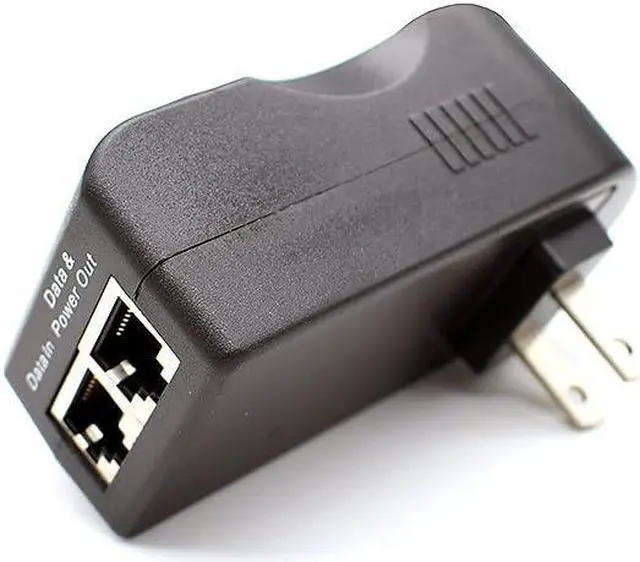 Alt view image 3 of 6 - 48V Gigabit Power Over Ethernet POE Injector, 24W Wall PoE Adapter,100/1000Mbps 802.3af Compliant, Up to 100 Meters (328 Feet)