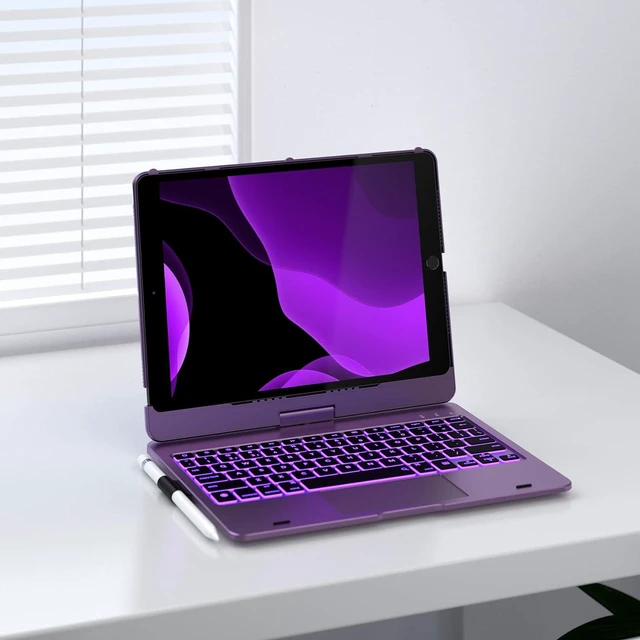 Alt view image 7 of 7 - typecase Touch Keyboard Case for iPad 9th/8th/7th Gen, 360° Rotating