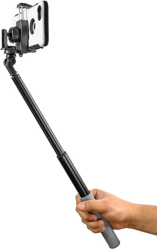 Alt view image 3 of 6 - ARKON Mounts Tripod Adapter with Phone Holder for iPhone XS Max XS XR X 8 Galaxy S10 S9 Note 9 8