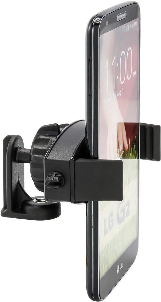 Alt view image 2 of 6 - ARKON Mounts Tripod Adapter with Phone Holder for iPhone XS Max XS XR X 8 Galaxy S10 S9 Note 9 8