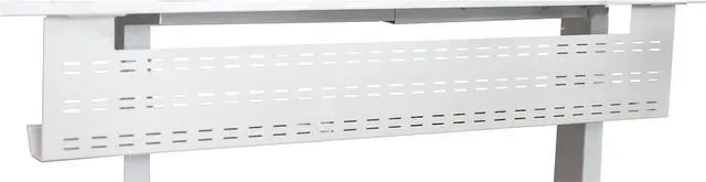 Main image of Stand Up Desk Store Under Desk Cable Management Tray Black Horizontal Computer Cord Raceway and Modesty Panel (White, 51")