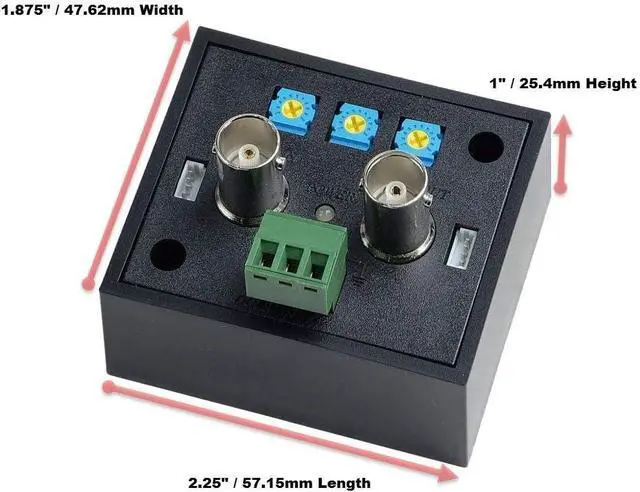 Alt view image 3 of 6 - Gadpiparty CCTV Camera Pros AMP-101HD HD CCTV Camera Video Amplifier, AHD HD-TVI HDCVI, RG59 BNC in/Out, HD Security Camera Amp
