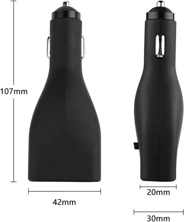 Alt view image 7 of 7 - Surface Car Charger, 42W 12V 2.58A Power Supply for Microsoft Surface Pro 3/Pro 4/Pro 5/Pro 6, Surface Book, Surface Go, Surface Laptop with 5V 2.1A USB Charging Port (5Ft Cord)