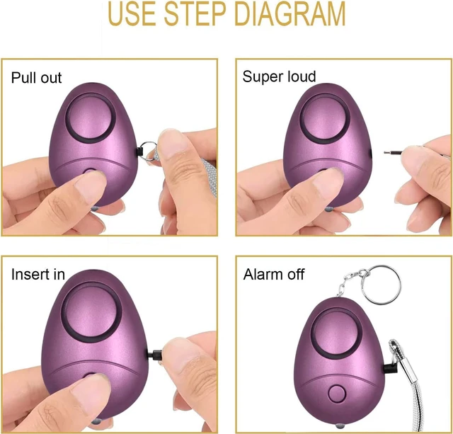 Alt view image 5 of 7 - KOSIN Personal Safety Alarm, 6 Pack 140DB Personal Security Alarm Keychain