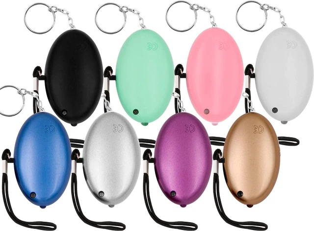 Alt view image 2 of 7 - KOSIN Safe Sound Personal Alarm, 8 Pack 140DB Personal Security Alarm Keychain with LED Lights, Emergency Safety Alarm for Women, Men, Children, Elderly
