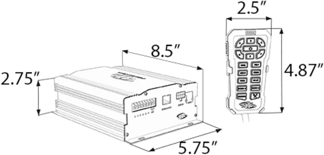 Alt view image 5 of 5 - Vireo Elite 100-Watt Handheld Siren and Control Box