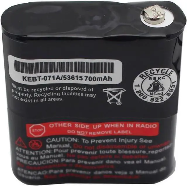 Alt view image 4 of 5 - 2Pcs 3.6V 700mAh Replacement Two-Way Radio Battery for Motorola Talkabout Radio MR350 MJ270 EM1000 MC220 T5000 FV500 FV800 T5950 T6000 M53615 KEBT-071-A KEBT-071-B KEBT-071-C KEBT-071-D