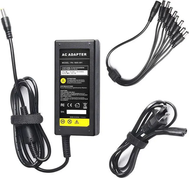 Main image of Fancy Buying Security Camera Power Adapter 12V 5A 100V-240V AC to DC 8-Way Power Splitter Cable FCC Certified LED Power Transformers-Fits Analog/AHD DVR/Camera, RGB LED Strip Lights