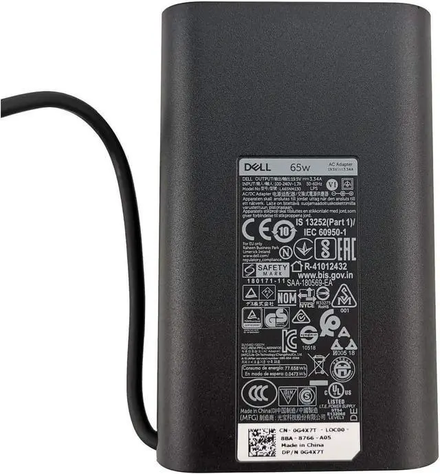 Main image of New Genuine Laptop Charger 65W Watt 20V 3.34A AC Adapter for DELL Latitude E7240 E7250 E7440 E7450 E7470 E5250 E5450 E5440 E5270 E5280 E7280 E7380 LA65NM130 HA65NM130Power Supply