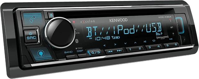Alt view image 3 of 5 - KDC-X304 eXcelon CD Car Stereo Receiver Bluetooth Hands-Free Calling, AM/FM Radio, USB, Alexa Built Ready, Variable Color Illumination