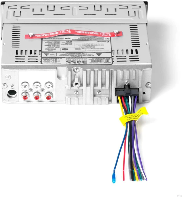 Alt view image 12 of 17 - Boss 560BRGB Single-DIN, CD/MP3 Player Detach Panel Bluetooth